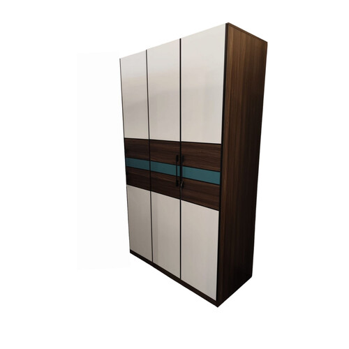 JP-603 3 DOORS WARDROBE, WHITE